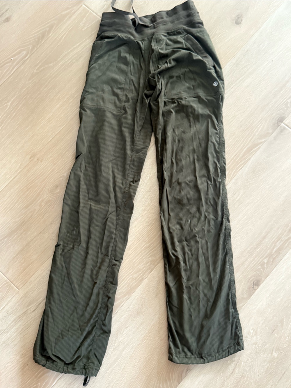 lululemon athletica Olive Green Wide-Leg Pants